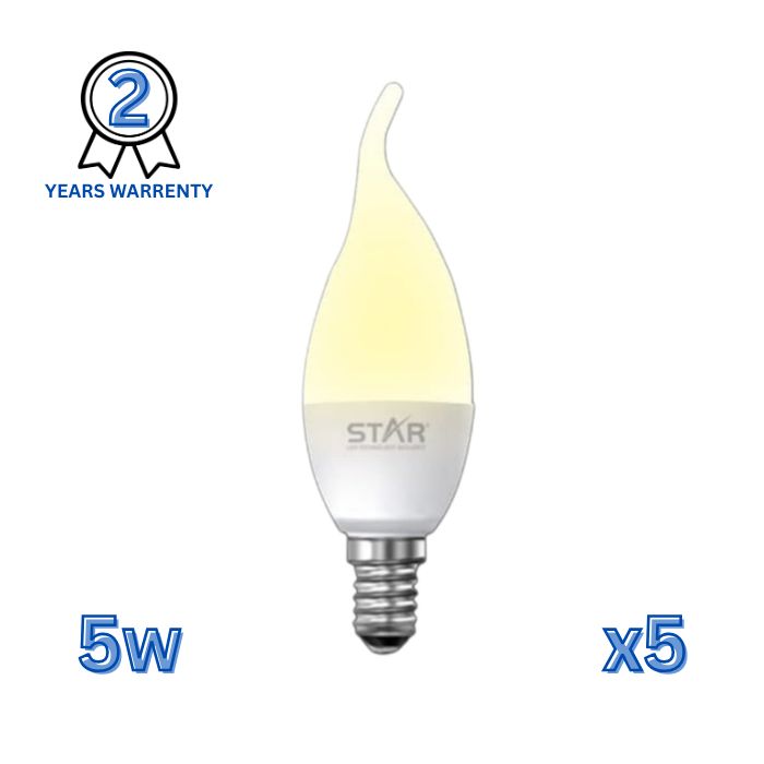  LED Flame Tip Candle Bulb Warm lighting